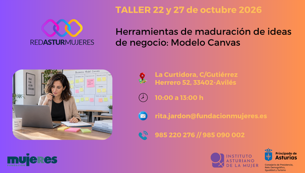 Taller Business Model Canvas en RedAstur Mujeres