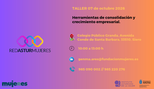 Taller Herramientas de consolidación y crecimiento para el emprendimiento Fundación Mujeres