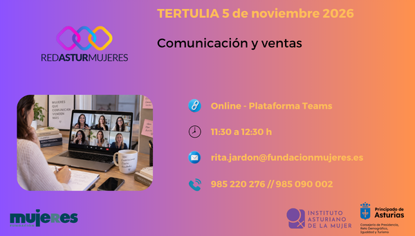 Tertulia sobre Comunicación y ventas en RedAstur Mujeres